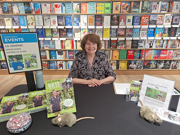 J.N. Courtney at the Barnes & Noble bookstore in Victor Pennsylvania